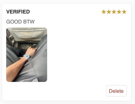 Customer review from OG NAIRA