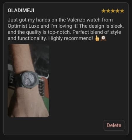 Customer review from OG NAIRA